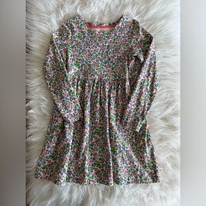 Mini Boden Floral Long Sleeve Dress